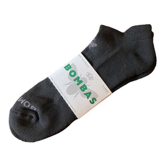 Bombas Other - NEW Black Bomba Ankle Socks Size XL